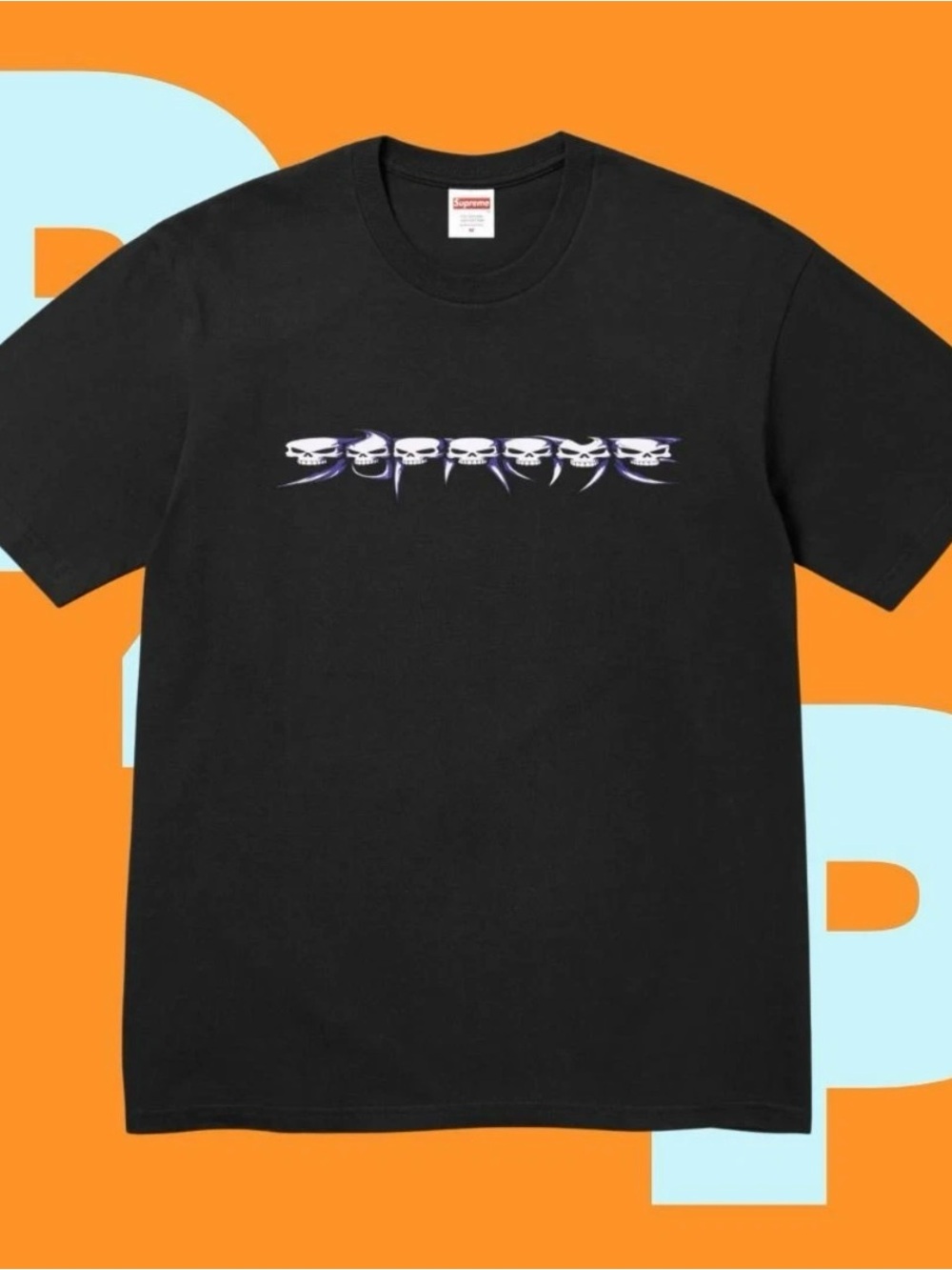 Supreme Skulls Spellout Tee (X-Large)